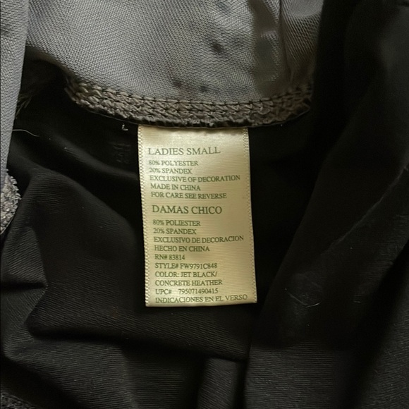 Black Leggings with Silver Accents - Picture 4 of 5